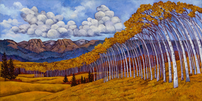 Leaning Aspen
