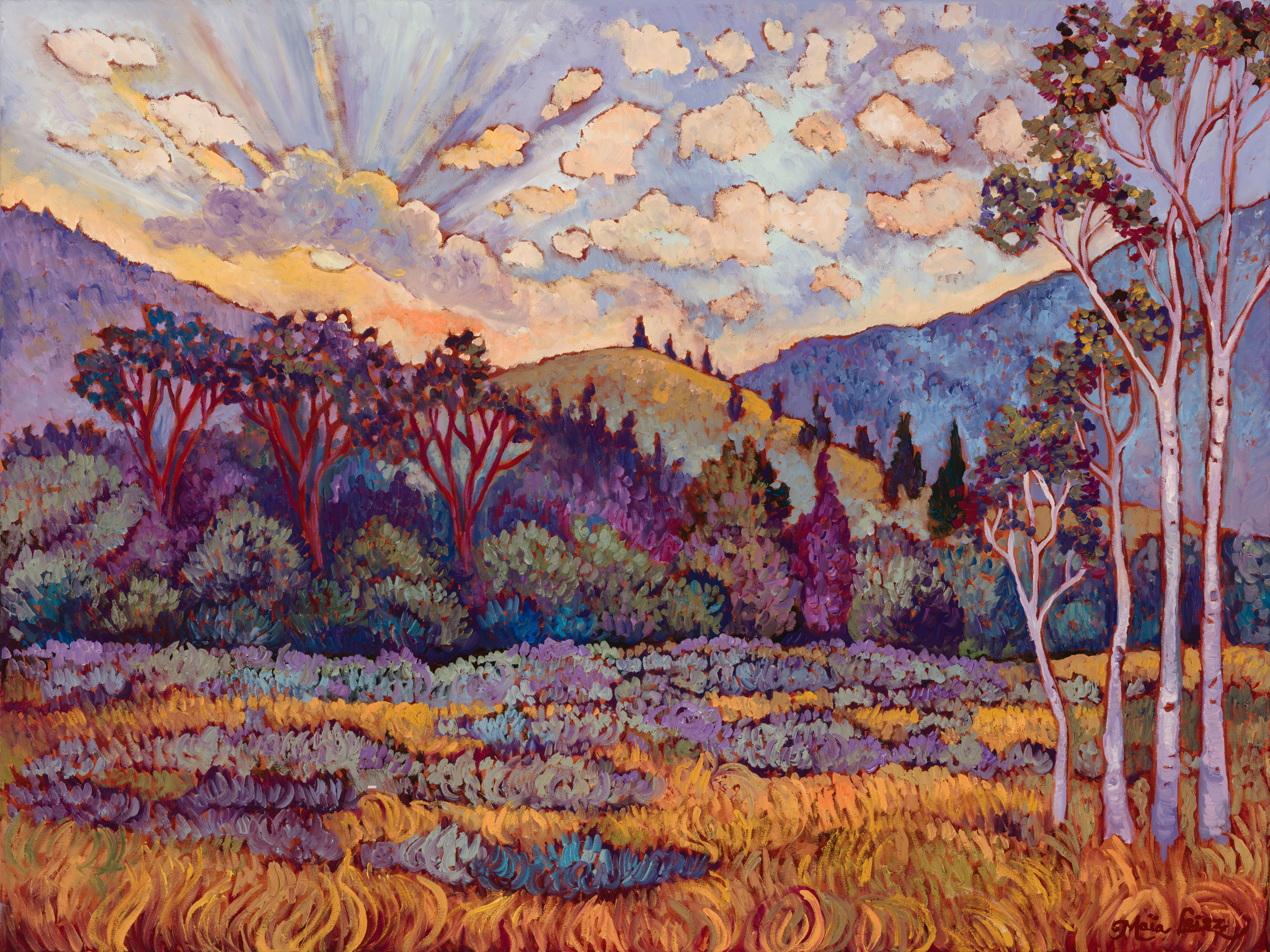 Radiant Glory, original oil painting by Maia Leisz