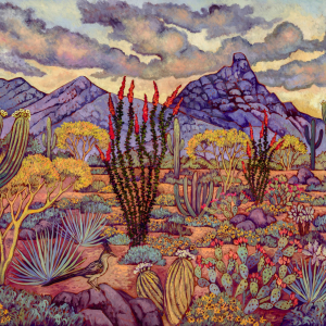 Singing Desert, original oil painting by Maia Leisz