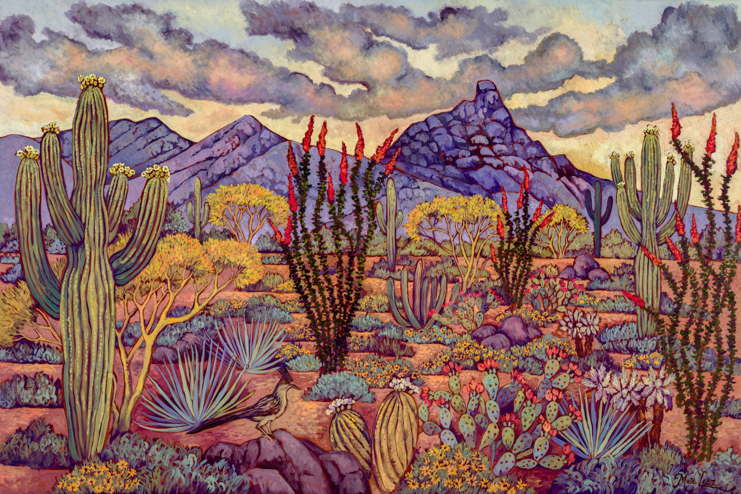 Singing Desert, original oil painting by Maia Leisz