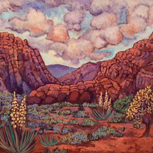 Snow Canyon, original oil painting by Maia Leisz