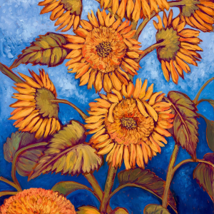 Sunflowers Standing Tall