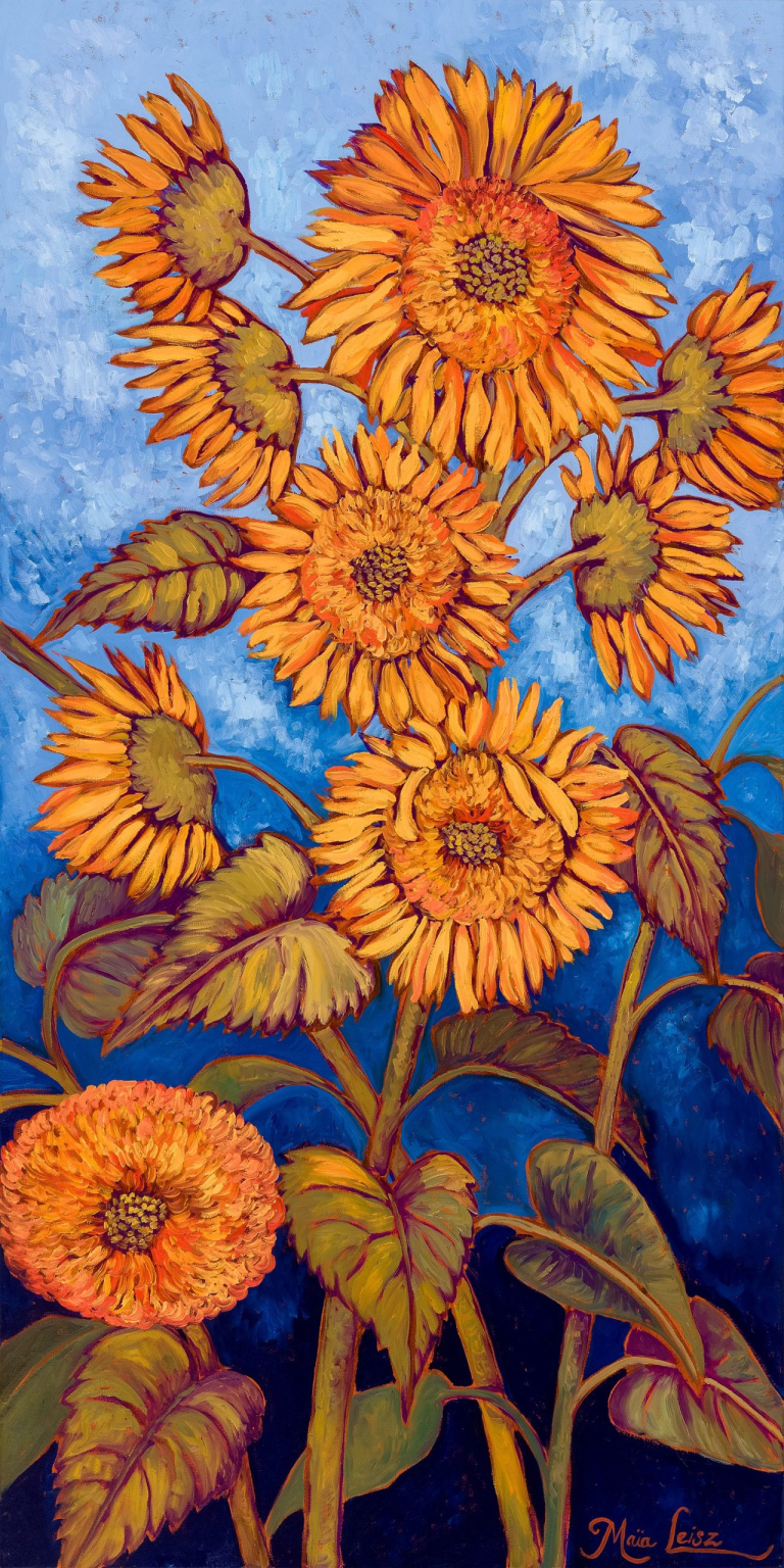 Sunflowers Standing Tall