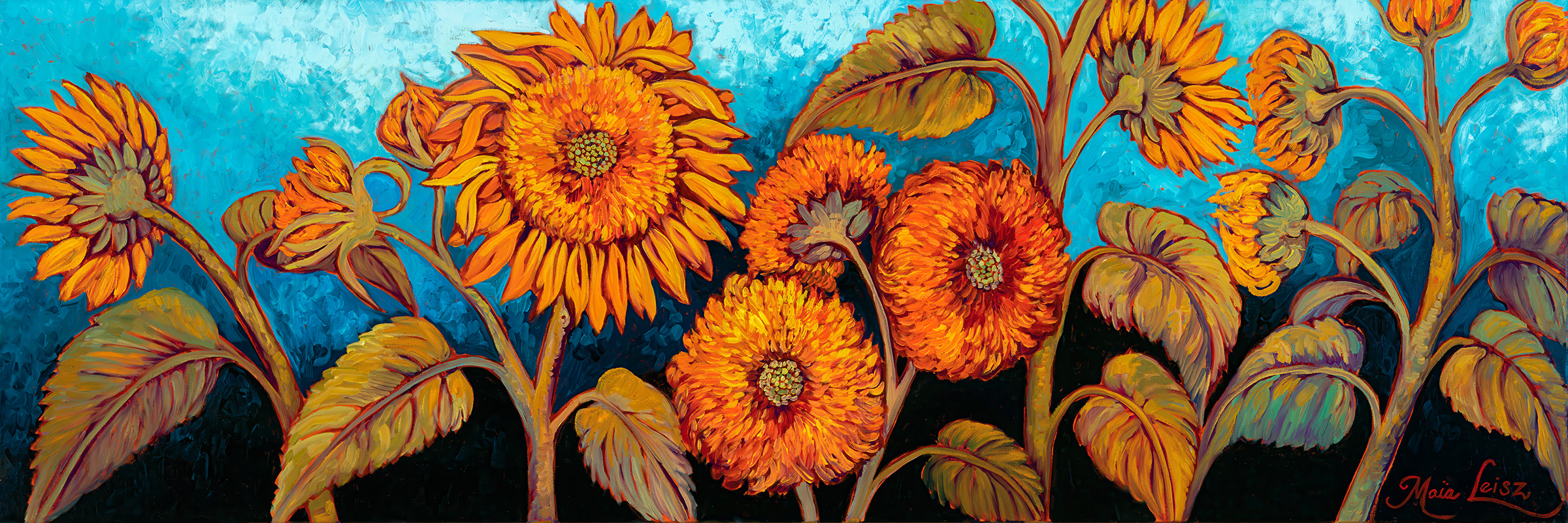Panorama of Sunshine — original oil painting by Maia Leisz