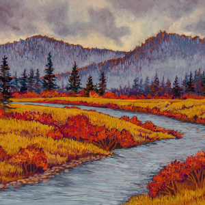 Meandering Autumn — original oil painting by Maia Leisz