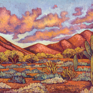 Desert Skies — original oil painting by Maia Leisz