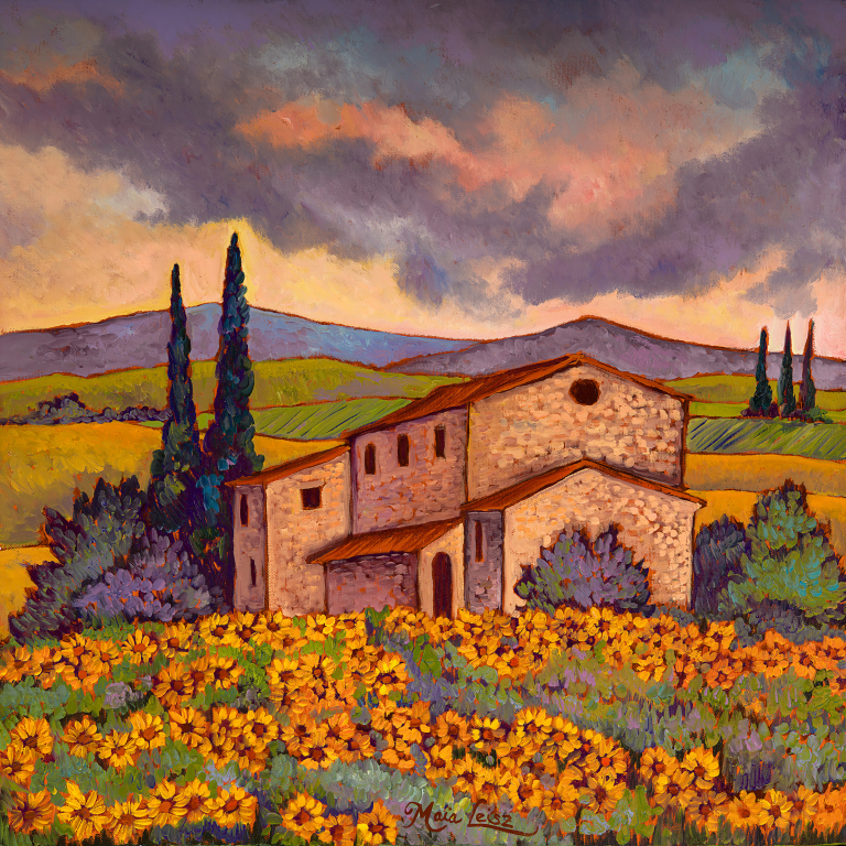 Le Mas and Sunflowers