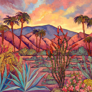 Palm Springs Symphony — original oil painting by Maia Leisz