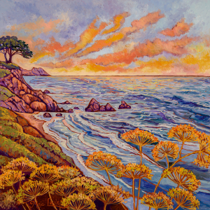 Coastal Flora — original oil painting by Maia Leisz