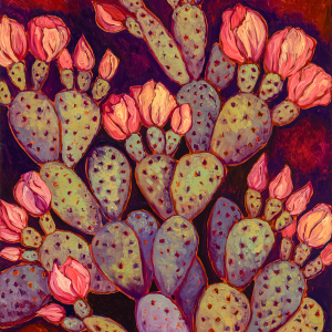 Prickley Radiance — original oil painting by Maia Leisz