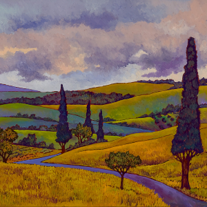 Tuscan Spring Tuscana — original oil painting by Maia Leisz