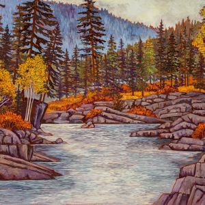 Above the Falls — original oil painting by Maia Leisz