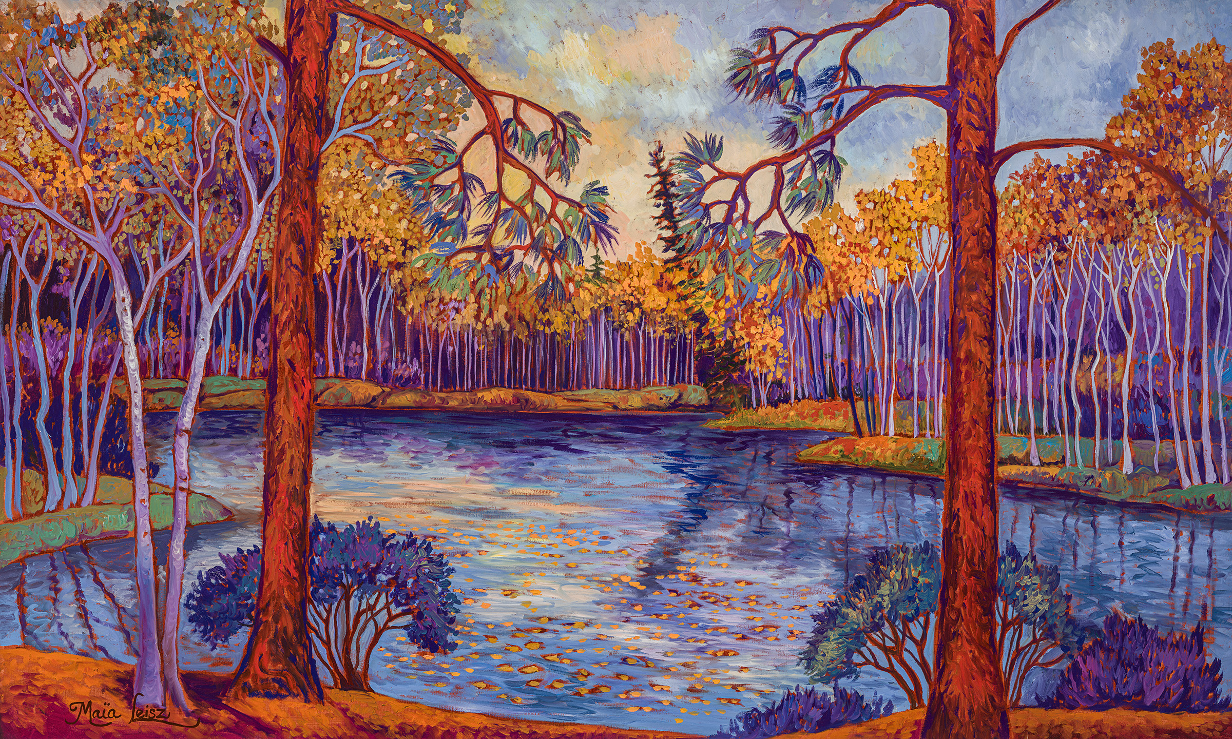 Autumnal Rhapsody — original oil painting by Maia Leisz