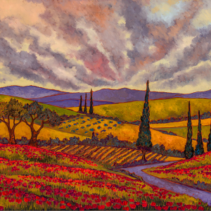 Tuscan Skies — original oil painting by Maia Leisz
