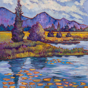 Afternoon in Hope, original oil painting by Maia Leisz