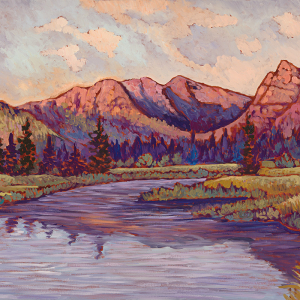 Montana Reflections, original oil painting by Maia Leisz