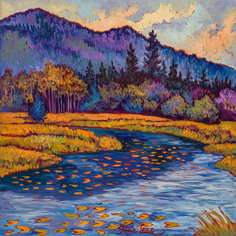 Lillipads in Blue and Gold