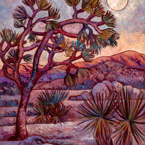 Standing in the Moonlight, original oil painting by Maia Leisz