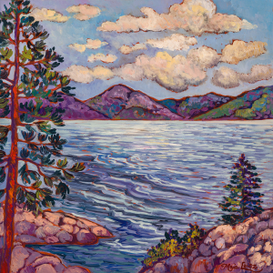 Lake Shore Currents, original oil painting by Maia Leisz