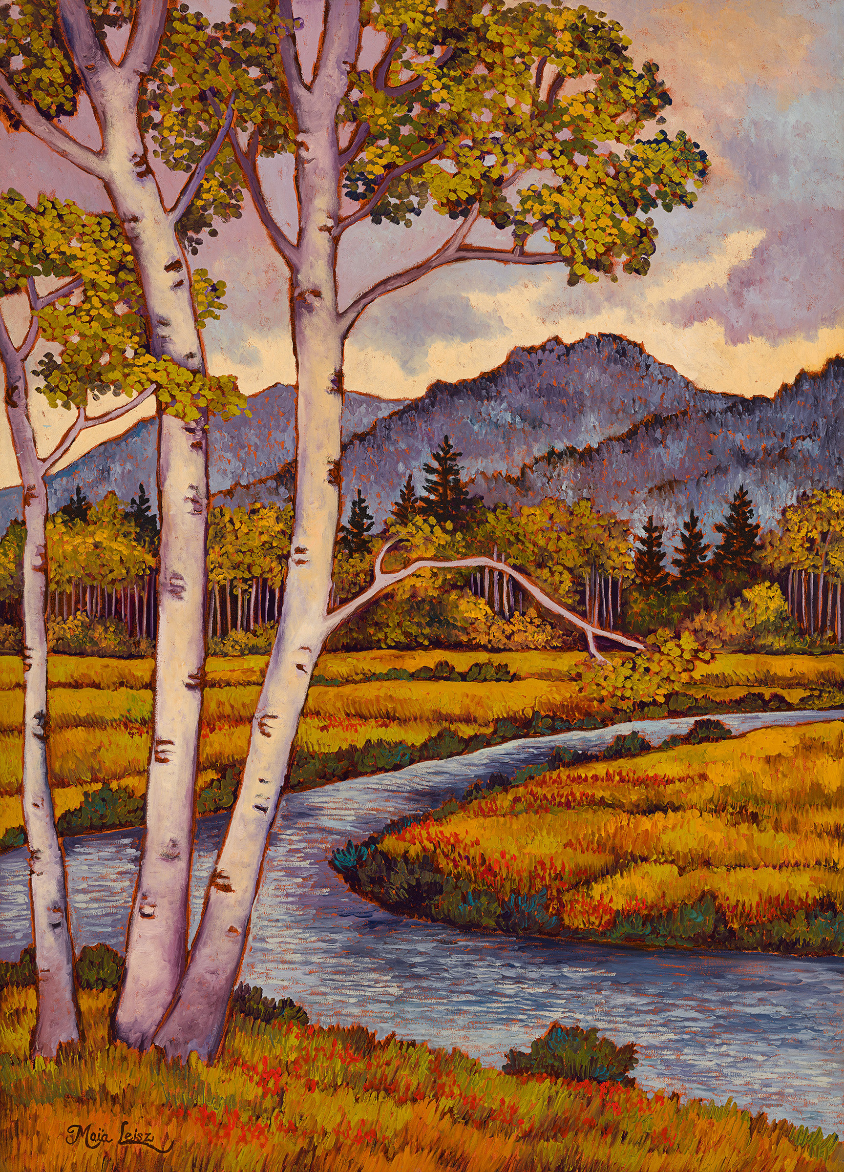 Late Summer Aspen by Maia Leisz