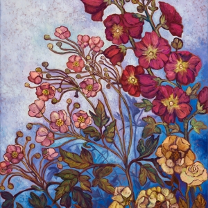 Late Summer Morn, original oil painting by Maia Leisz, 36 x 48 in