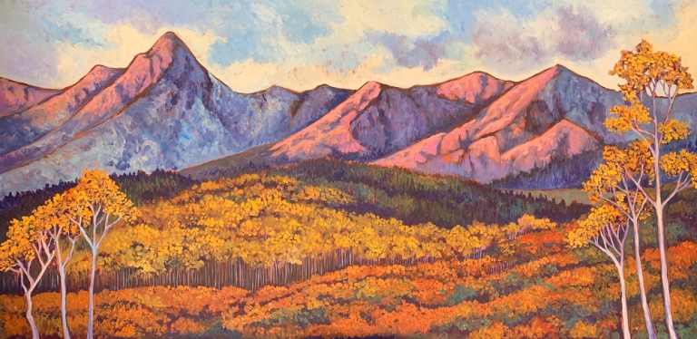 Painting by Maia Leisz featured in her April/May 2021 newsletter