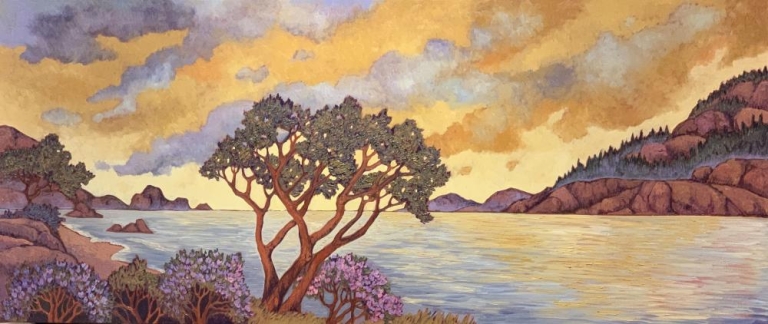 Painting by Maia Leisz featured in her June 2019 newsletter