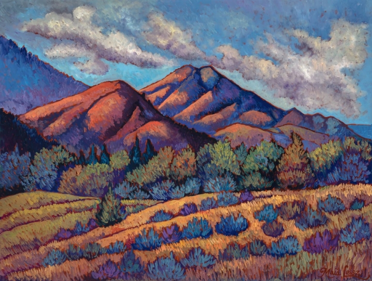 Painting by Maia Leisz featured in her September 2023 newsletter