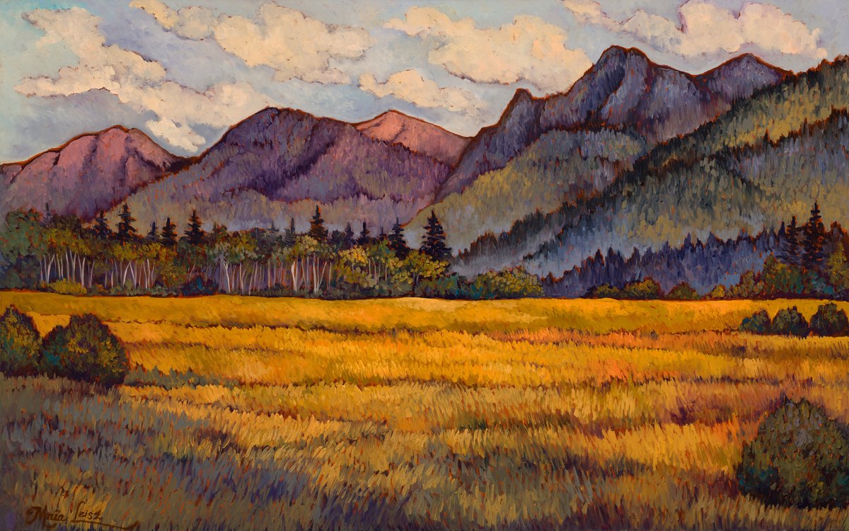 Evening Light in the Bull River Valley by Maia Leisz