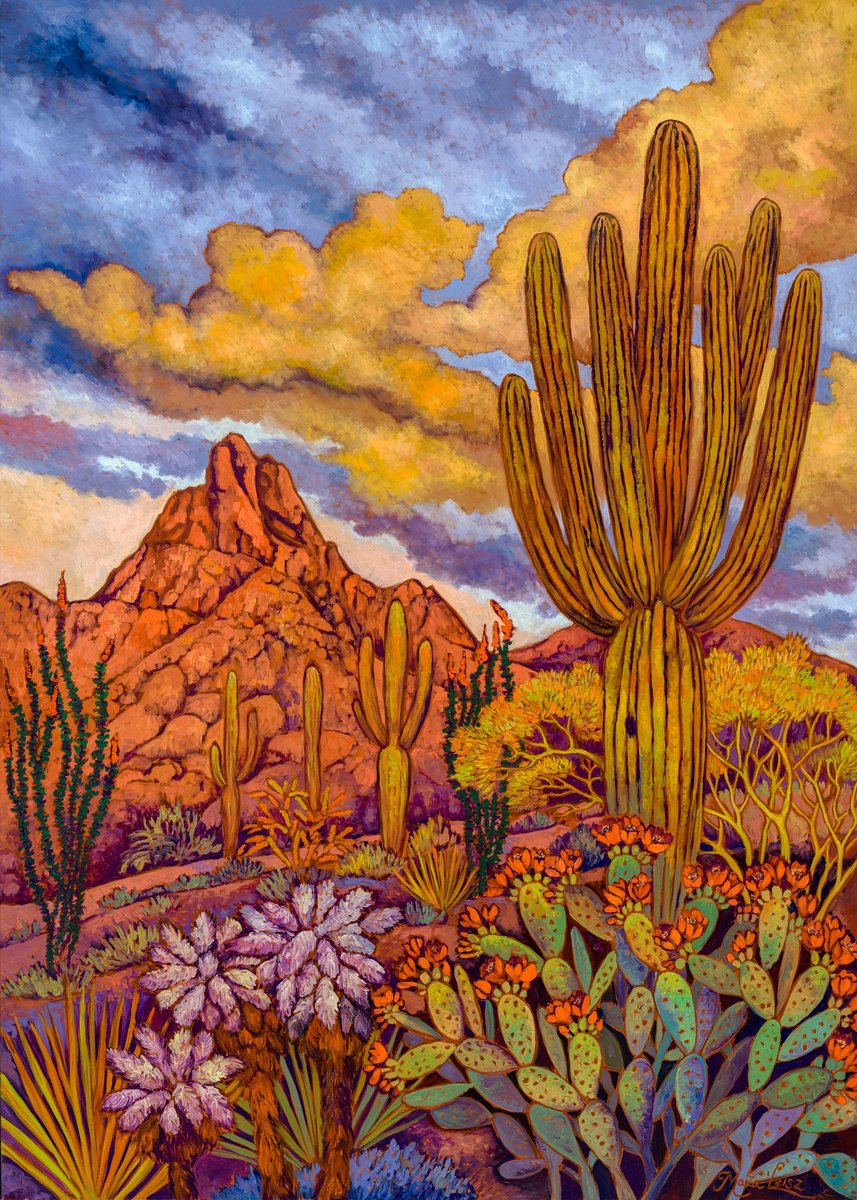 Southwestern Evening Amber by Maia Leisz