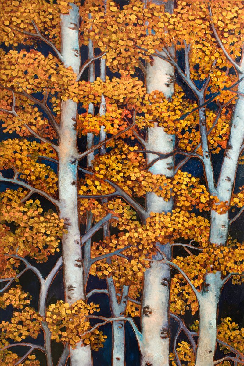 Stained Glass Aspen by Maia Leisz