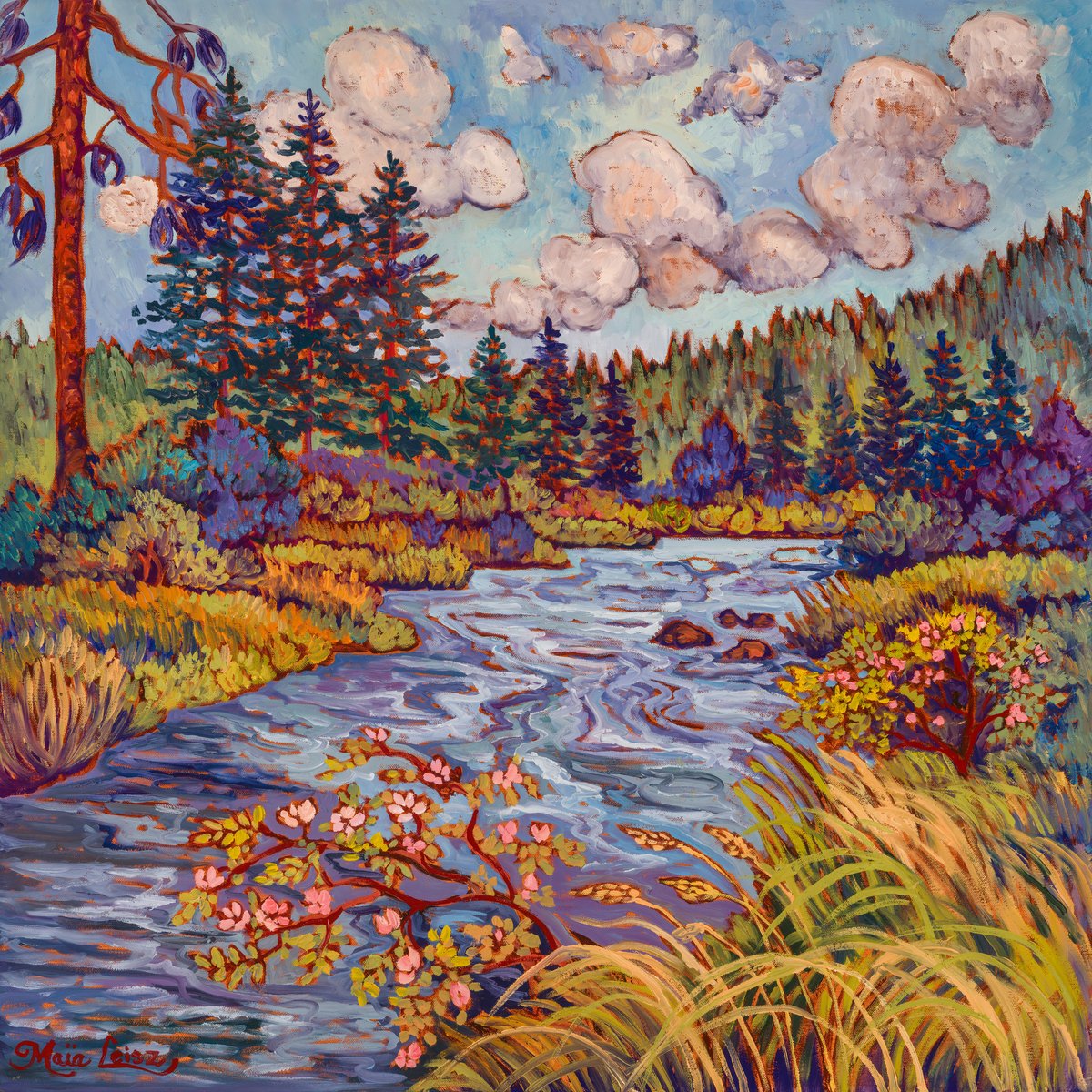 Wild Roses on the Powder River by Maia Leisz